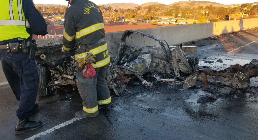  C5 Corvette Destroyed After Crashing During California Street Race