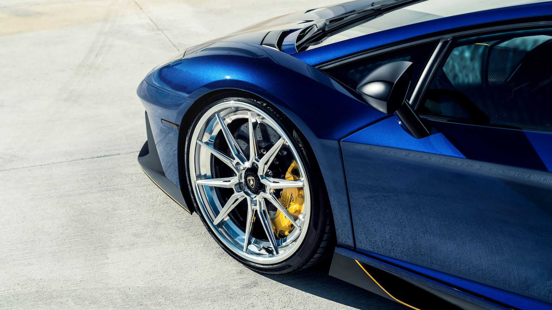 Does This Blue Lamborghini Aventador SV Look Better With 22-Inch ...