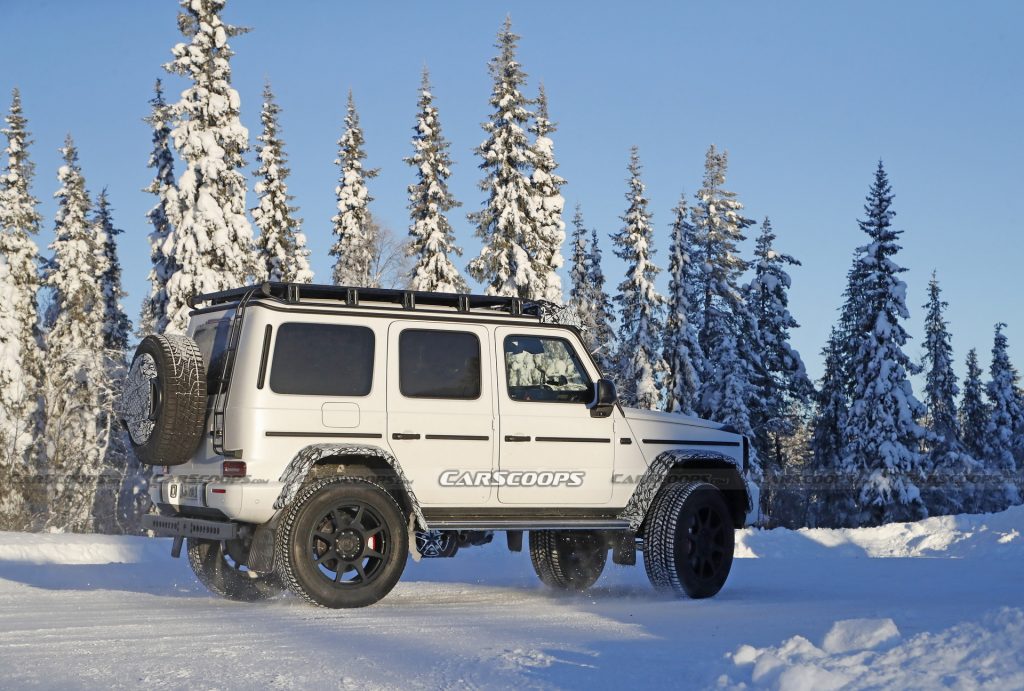 2022 Mercedes G-Class 4X4 Squared Caught Testing And Sliding In The