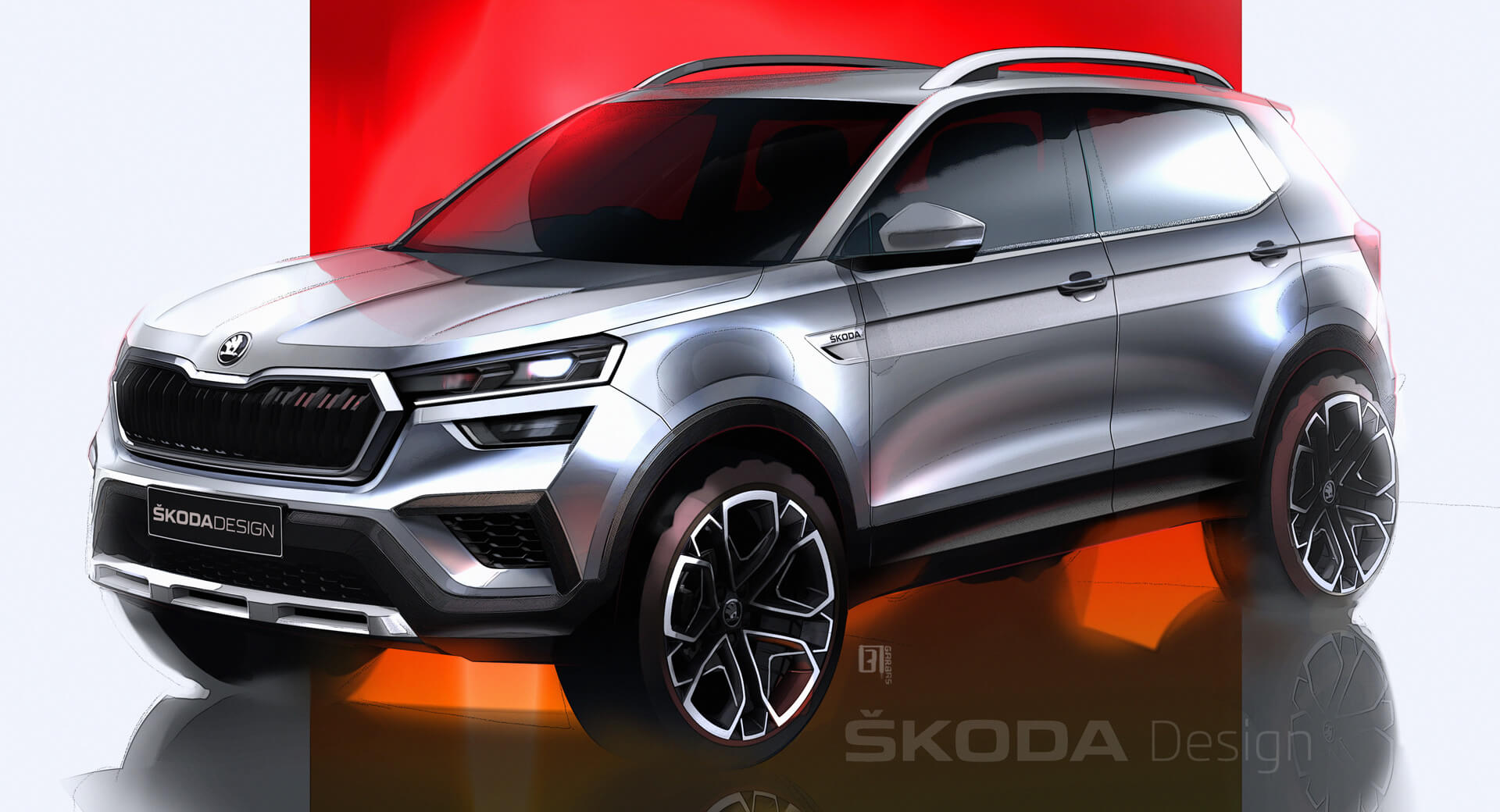 2021 Skoda Kushaq Official Sketches Are An Exaggerated Preview Of India ...