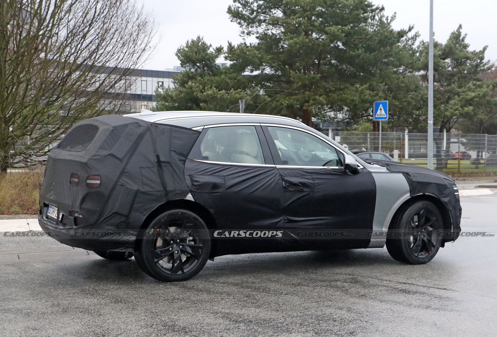 Electrified Genesis eGV70 SUV Makes Spy Debut Under Heavy Camouflage ...