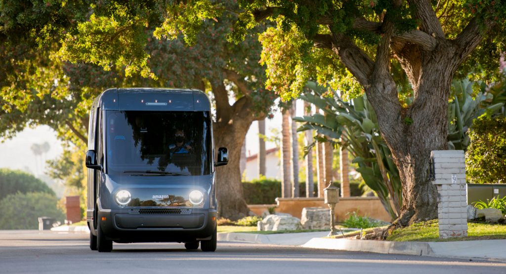  Amazon Starts Making Deliveries With Rivian’s Electric Van