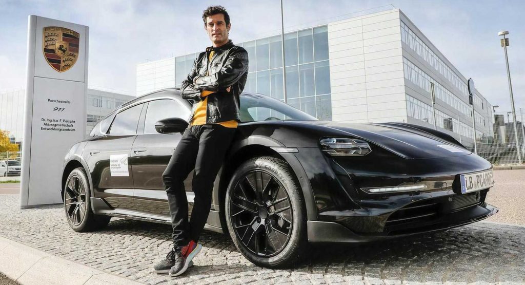  Mark Webber Tests Out The Porsche Taycan Cross Turismo