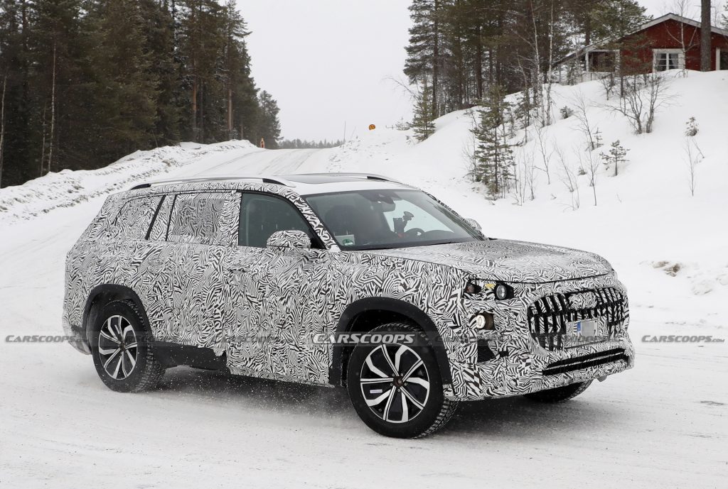 Big, Chunky Audi SUV Spied Winter Testing, Could It Be The Fabled Q9 ...