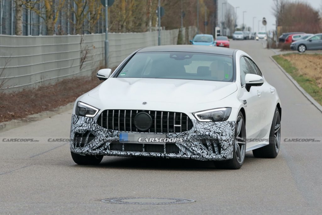 Spot The Difference: Mercedes-AMG GT 4 Door Facelift Spied | Carscoops