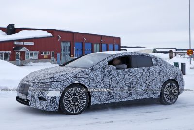 New Spy Shots Of Electric Mercedes EQE Reveal More Of Its Fluid Styling ...