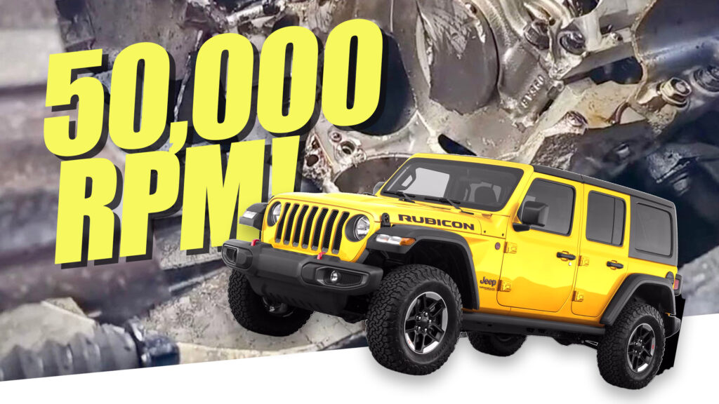  Jeep Wrangler V6 Annihilated After RV Driver Tows It In 4-Low To Over 50,000 RPM