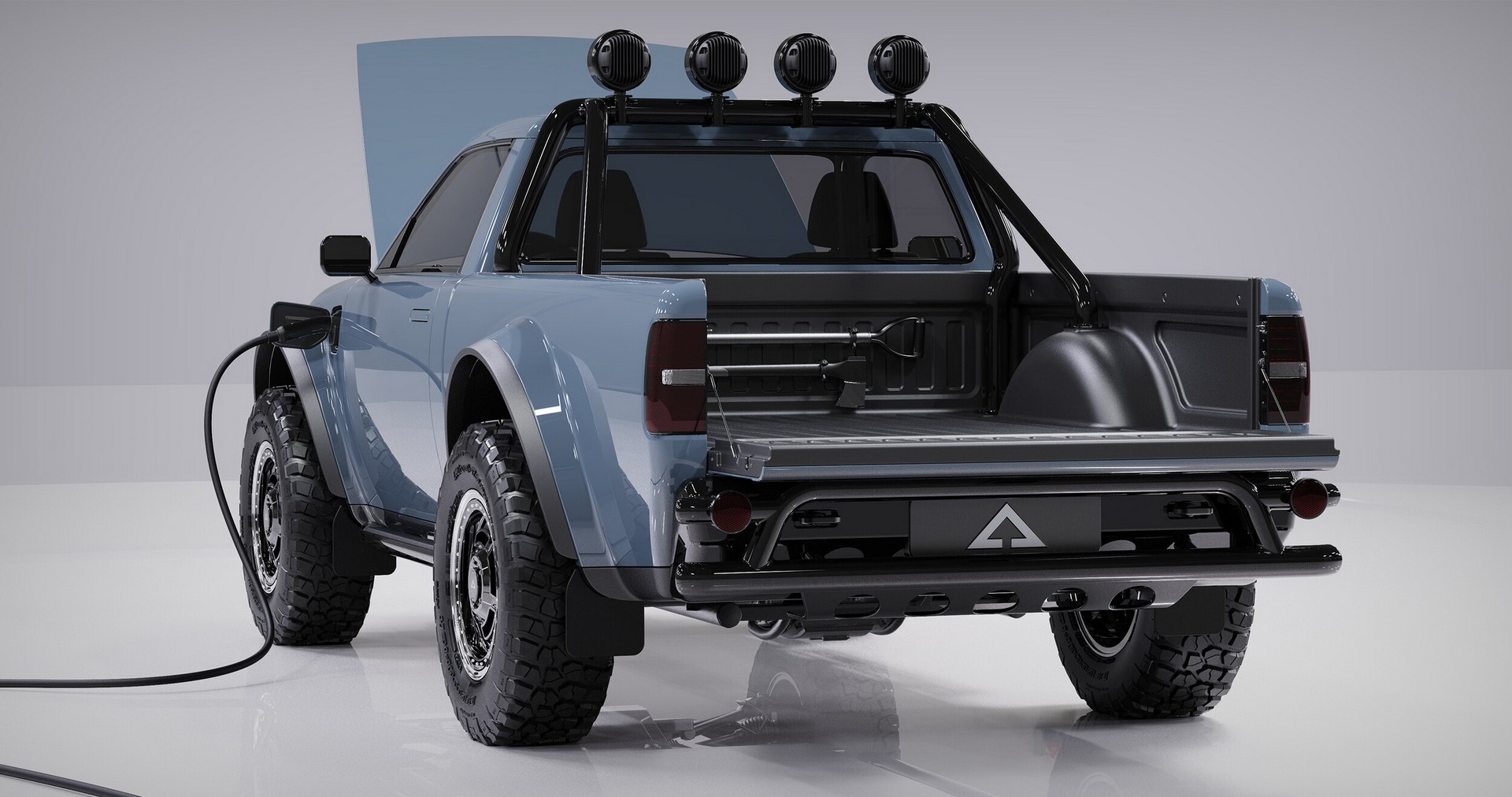 Alpha Wolf Compact EV Pickup Is A Modern Take On The Classic Truck