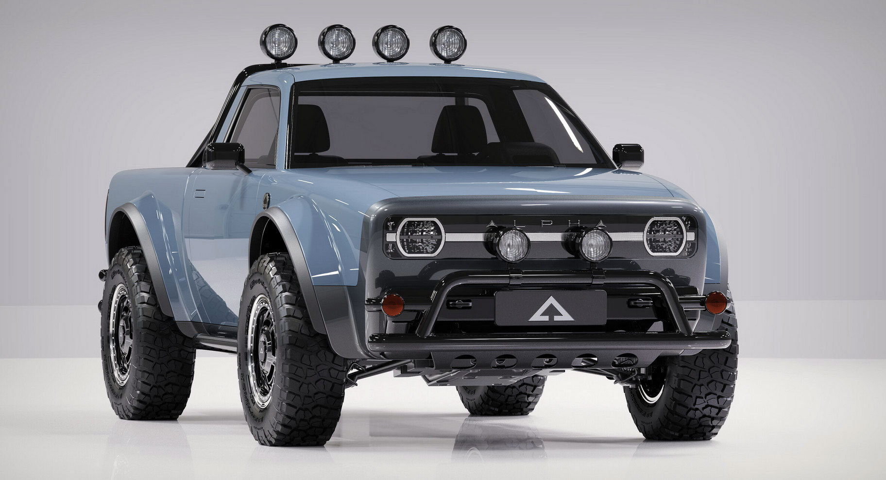 Alpha's New Wolf Electric Pickup Looks Like It Came Back From The