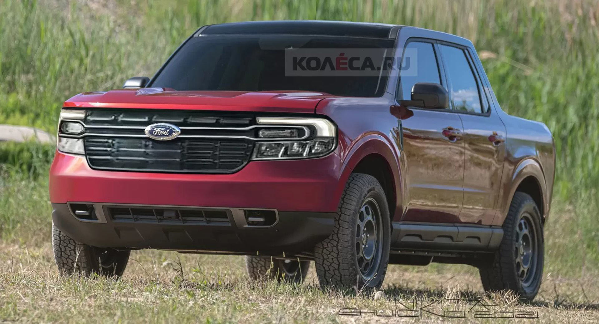 The 2022 Ford Maverick Compact Pickup Illustrated To Reality Carscoops