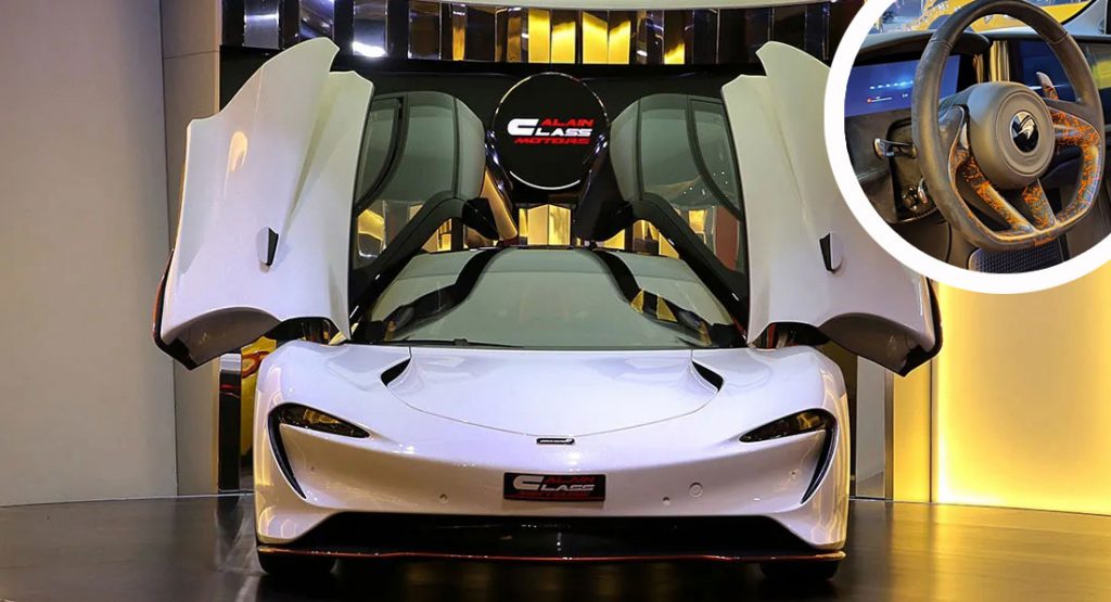  Care For A Freshly-Delivered McLaren Speedtail With A Wood Grain Steering Wheel?