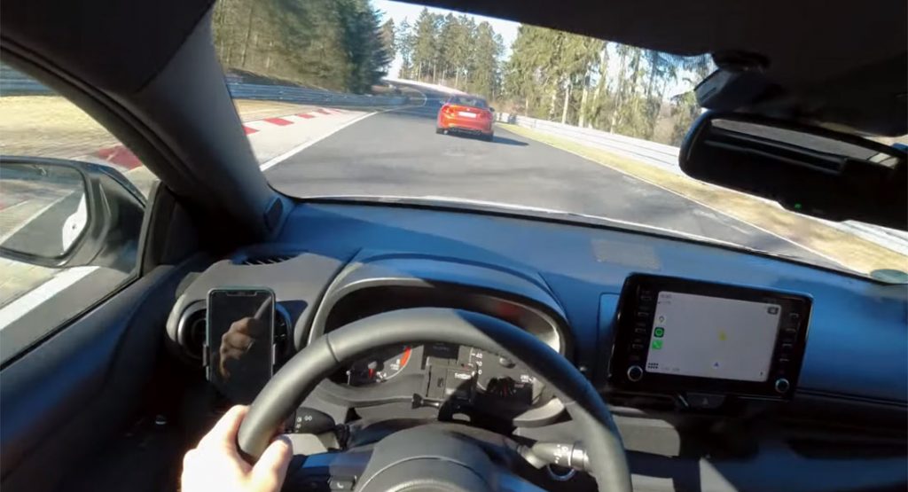  Watch A Toyota GR Yaris Chase A BMW M2 Competition On The ‘Ring With Ease