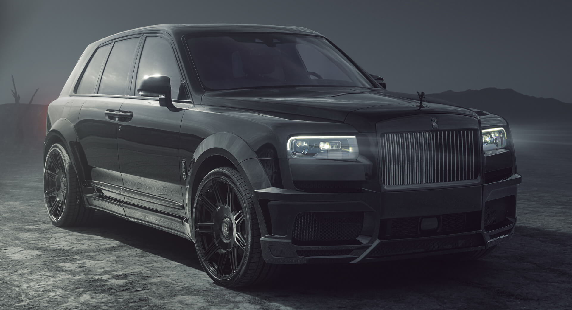 RollsRoyce Cullinan Black Badge Gets A Sinister Widebody Makeover