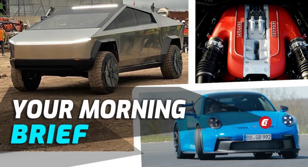  Tesla Cybertruck, Ferrari’s Last V12, Hummer Crabwalks In Traffic, Chris Harris Thrashes New GT3: Your Morning Brief