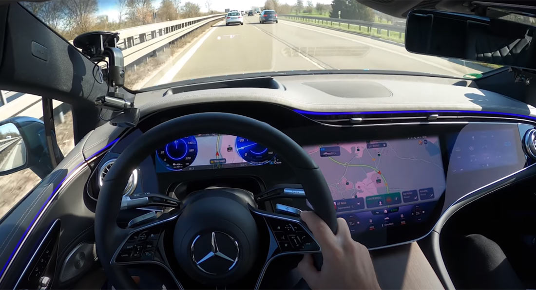 Driving The All-Electric Mercedes-Benz EQS Looks Like A Serene