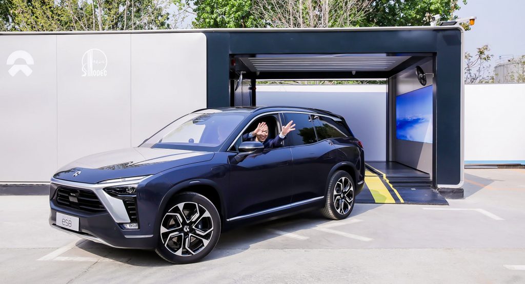  NIO Unveils Next-Generation Battery Swap Station, First Established In Beijing