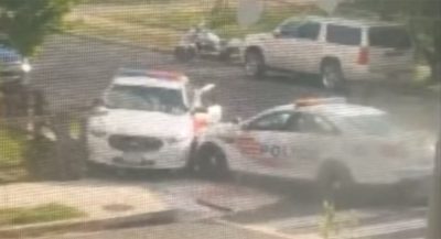 Two Police Ford Interceptors Wrecked After Cops Drag Race Each Other In ...