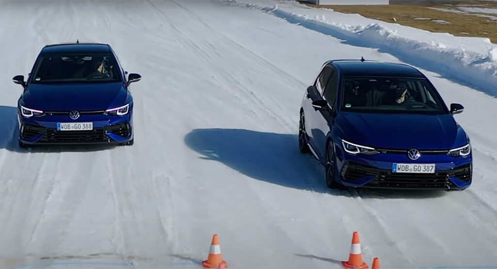  VW Demonstrates New Golf R Prowess With A Number Of Snow Trials