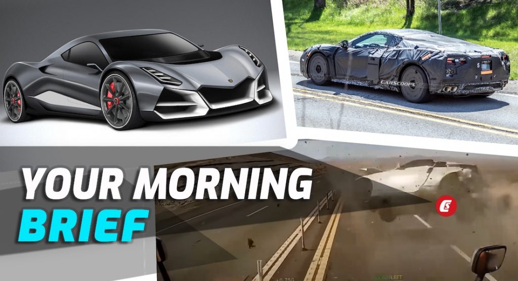  2022 Cadillac Escalade-V, Scary Nissan 350Z Wreck, Corvette Z06 Benchmarked Against Ferrari 458: Your Morning Brief