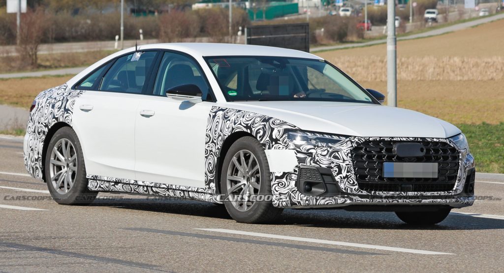  2022 Audi A8 Facelift Looks Almost Ready To Take On The New Mercedes S-Class