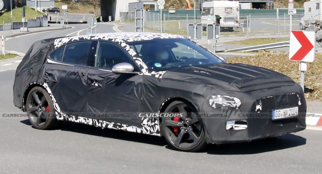  2022 Genesis G70 Shooting Brake Spied Testing At The Nurburgring