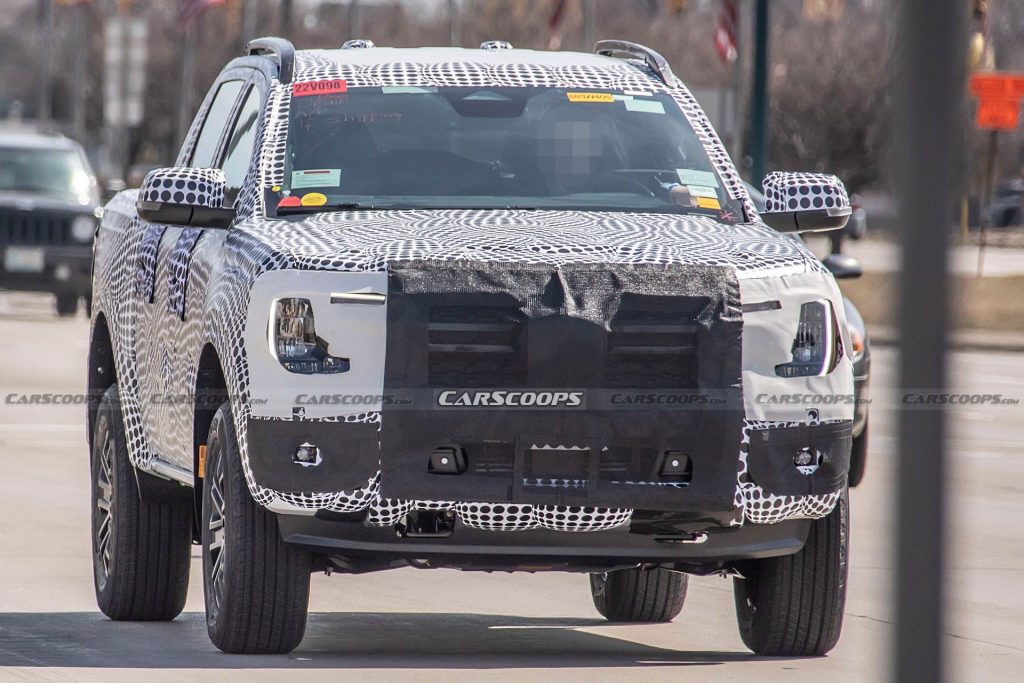 2023 Ford Ranger Spied Alongside The Current Model | Carscoops