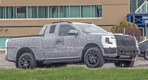 2023 Ford Ranger Spied Alongside The Current Model | Carscoops