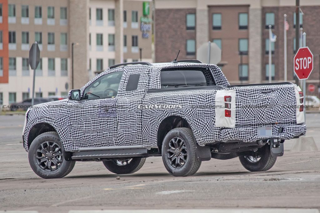 2023 Ford Ranger Spied Alongside The Current Model | Carscoops