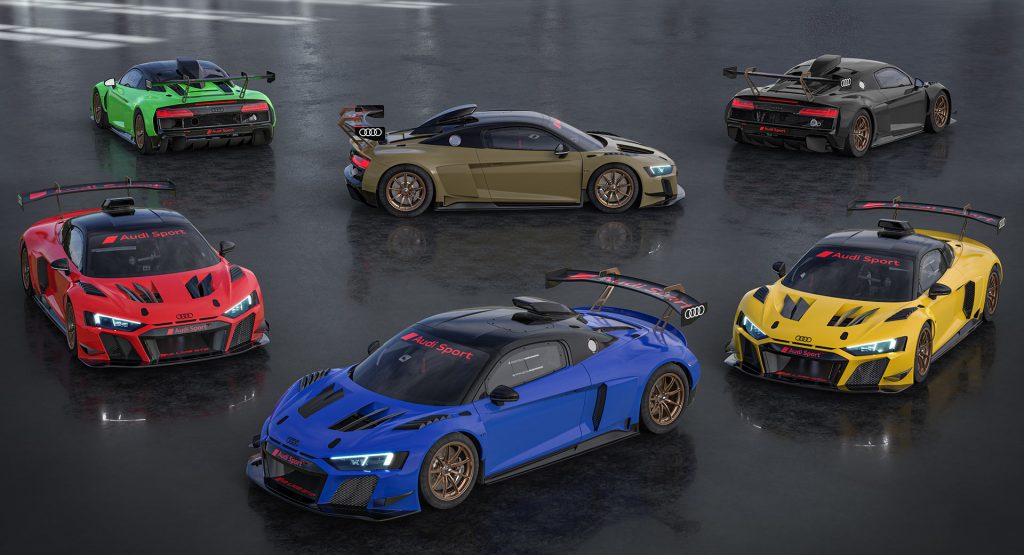  Audi Unveils Six Special R8 LMS GT2s With Special Paint Schemes