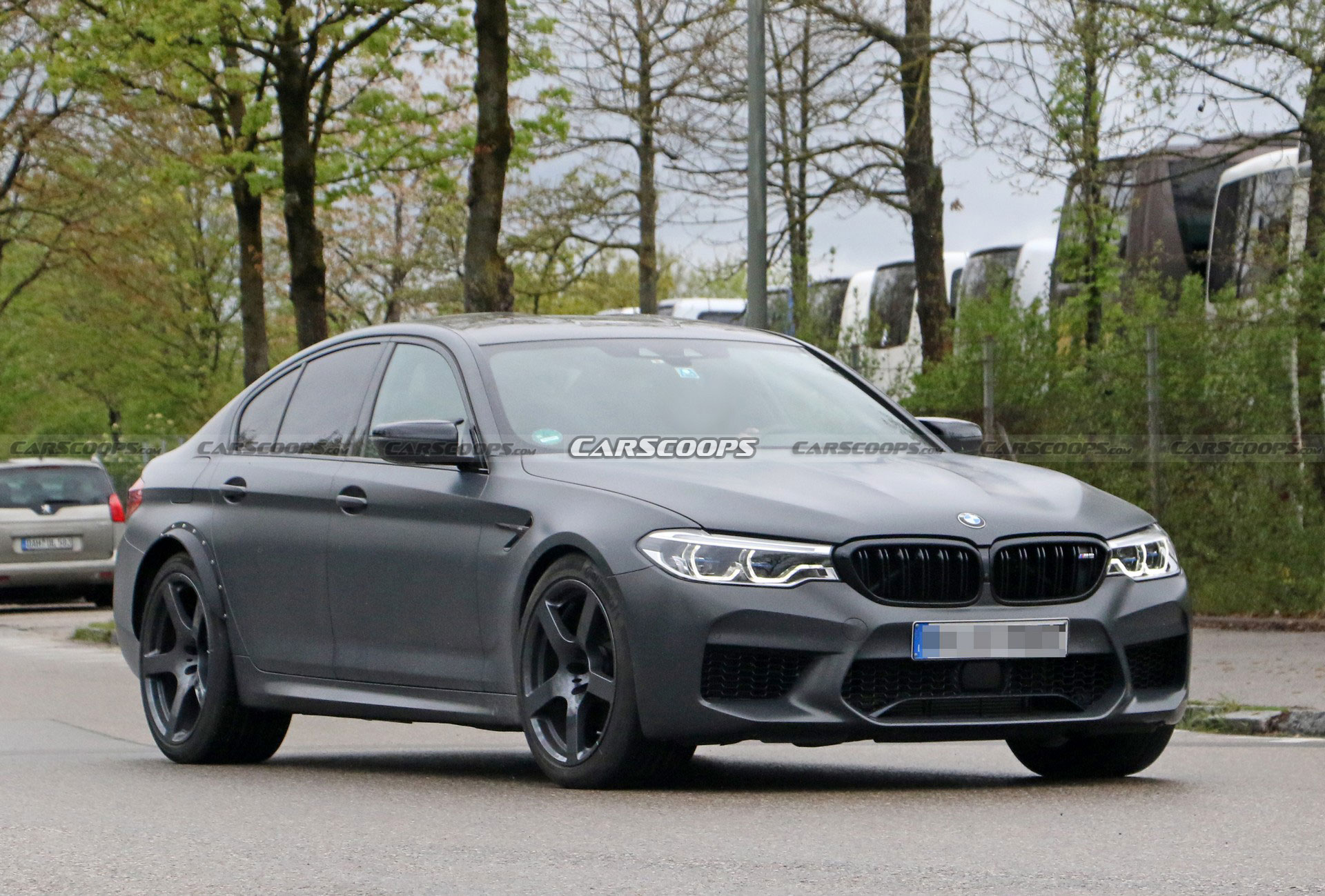 Mysterious BMW M5 Spied With A Wider Rear Track, Could It Be A CSL ...