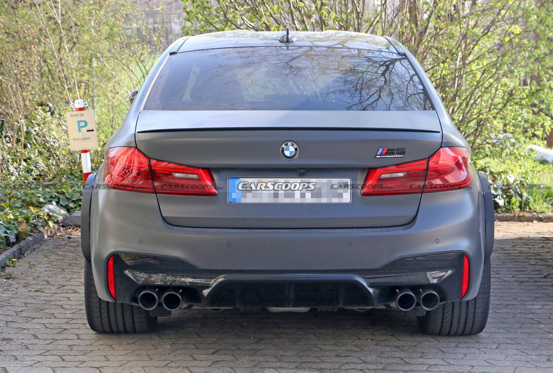 Mysterious BMW M5 Spied With A Wider Rear Track, Could It Be A CSL ...