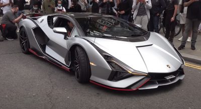 Car Spotters Go Wild As The First Lamborghini Sian Hits London’s ...