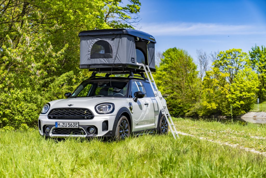 MINI Thinks You’ll Go Camping In The Cooper SE, Launches Rooftop Tent ...