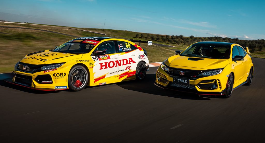  Honda Civic Type R TCR With Special Livery Celebrates Road-Going Limited Edition Launch In Australia