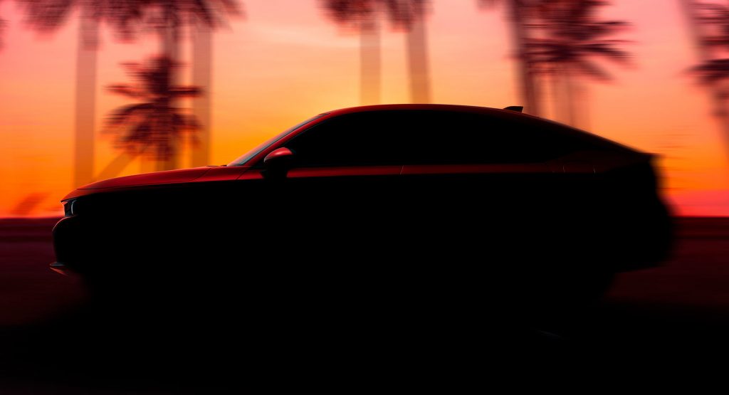  2022 Honda Civic Hatchback Teased Before June 23 Unveiling