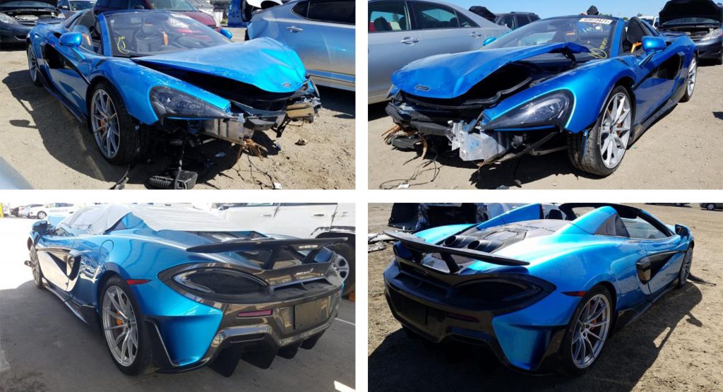  This Crashed McLaren 600LT Spider Is In A Very Sorry State