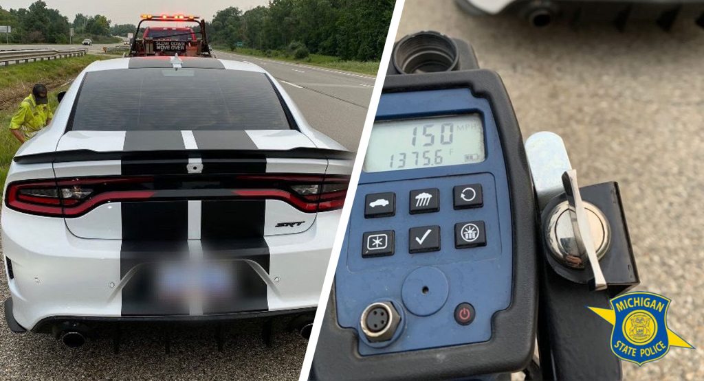  Dodge Charger Hellcat Caught Going 150 MPH In Michigan