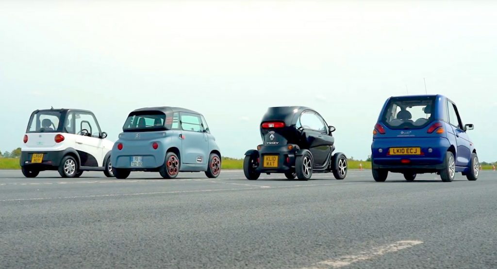  Which Of These Ridiculous City EVs Posted A 35-Second Quarter Mile?