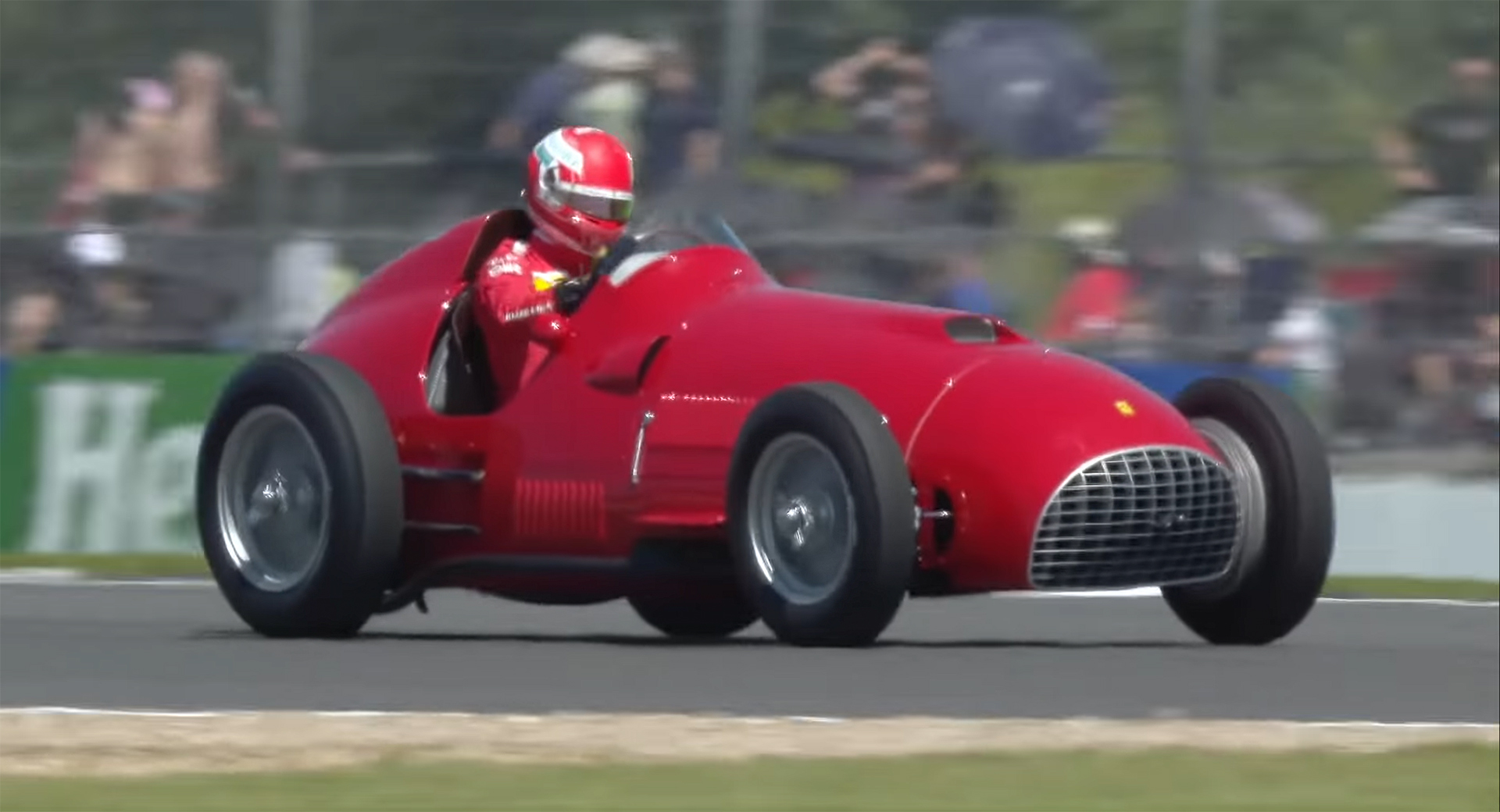 Watch Charles Leclerc Take Ferraris First Race Winning F1 Car For A
