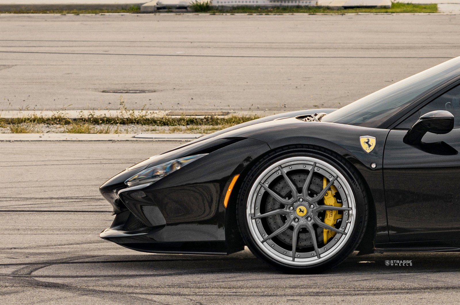 Pitch Black Ferrari F8 Tributo Looks Good With Dark Multi-Spoke ...