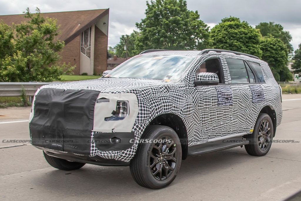 2023 Ford Everest Spotted With Ranger Underpinnings And New Styling ...