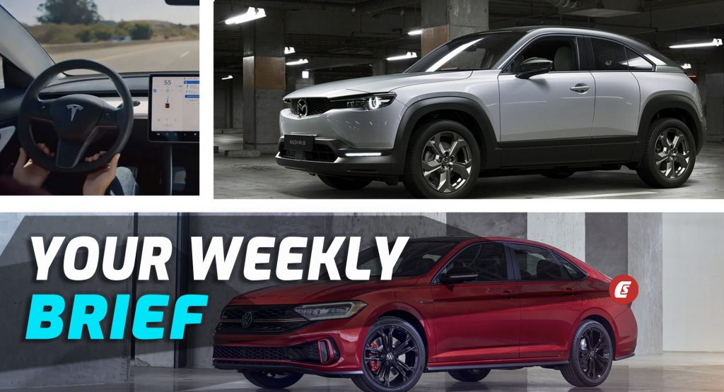  Refreshed VW Jetta Debuts, Mazda MX-30 Prices Revealed, And Musk Says FSD “Not Great”: Your Weekly Brief