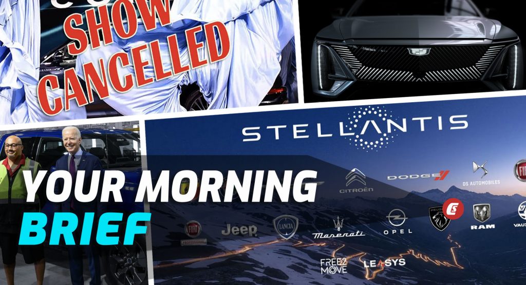  NYIAS Cancelled Again, Stellantis Gives Chrysler The Cold Shoulder, Lyriq Orders Open Soon, And Biden Pushes For EV Sales: Your Morning Brief