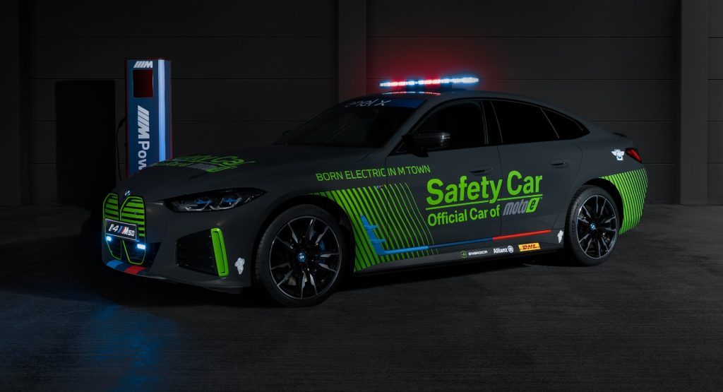  BMW i4 M50 Is The First EV Safety Car For MotoE Electric Motorcycle Championship