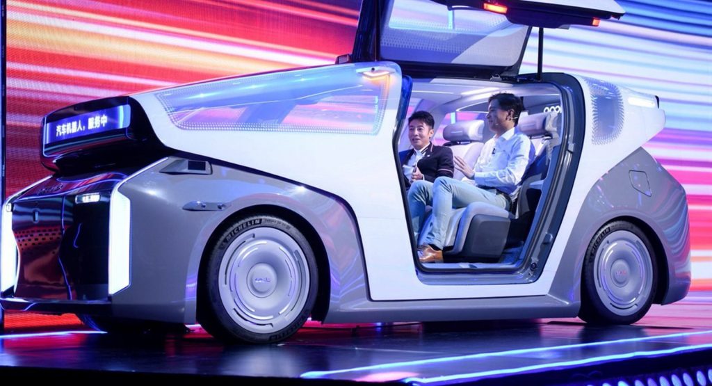  Baidu Unveils Robocar And Its Second-Generation AI Chip In China