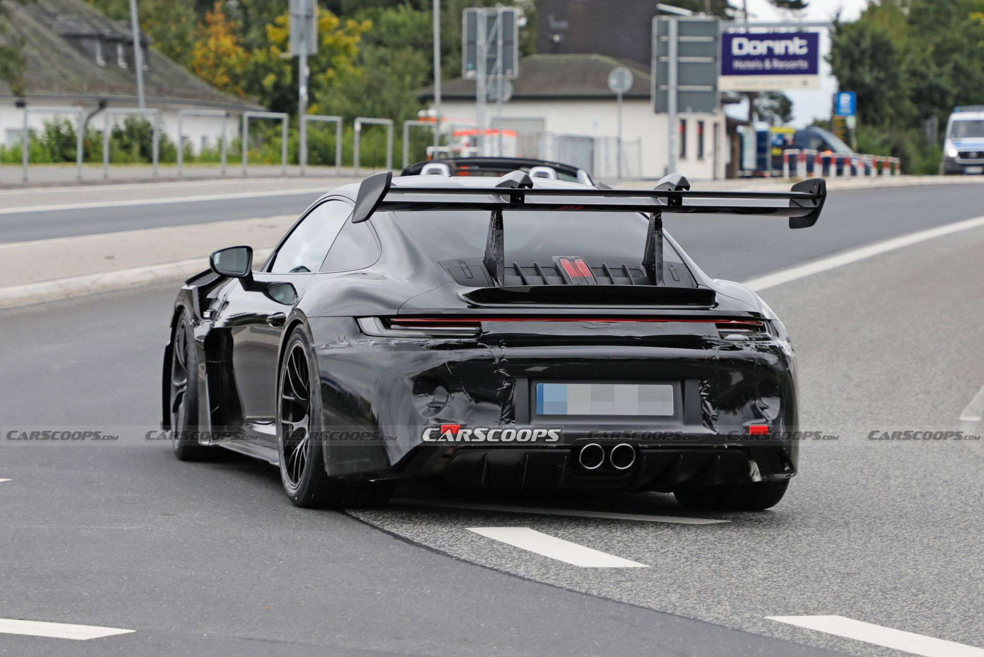 2023 Porsche 911 GT3 RS Spied With Larger Hood Scoops And Production