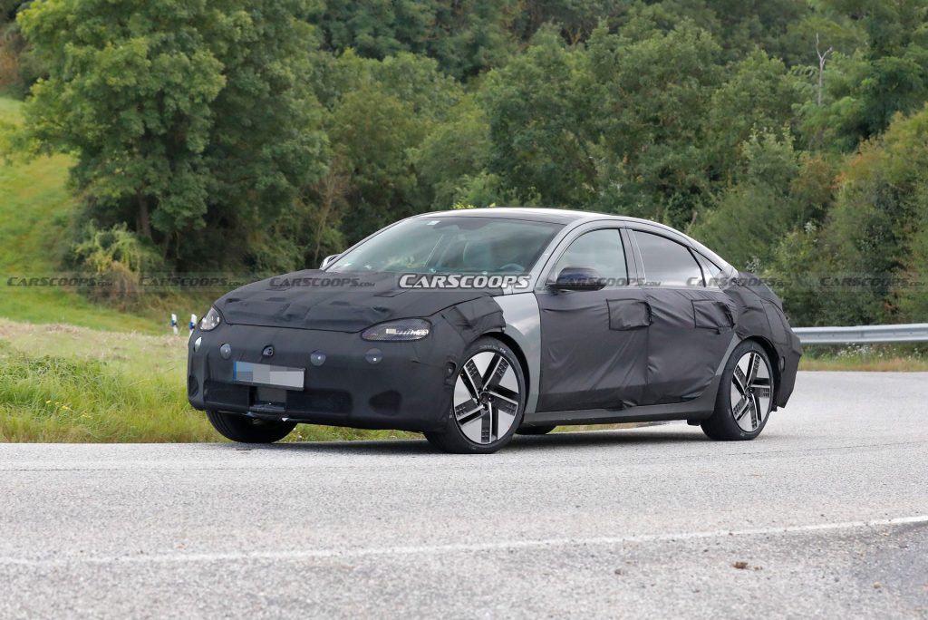 2023 Hyundai Ioniq 6 Spied Looking Like An Electric Four-Door Coupe For ...