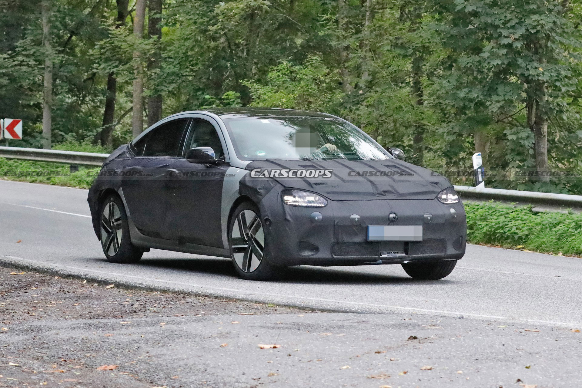 2023 Hyundai Ioniq 6 Spied Looking Like An Electric Four-Door Coupe For ...