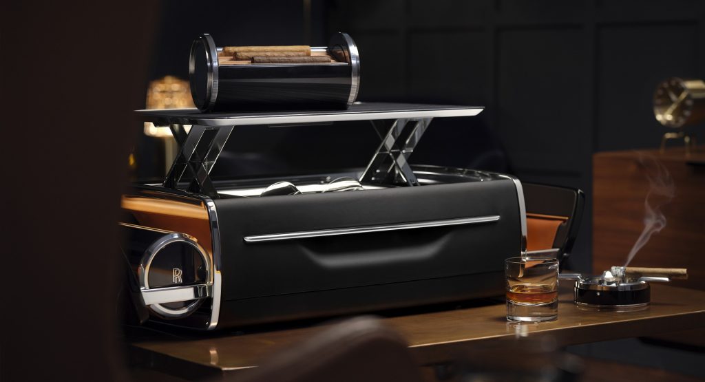  Whisky, Cigars, And Rolls-Royce Engineering Combine In This $55,000 Cellarette