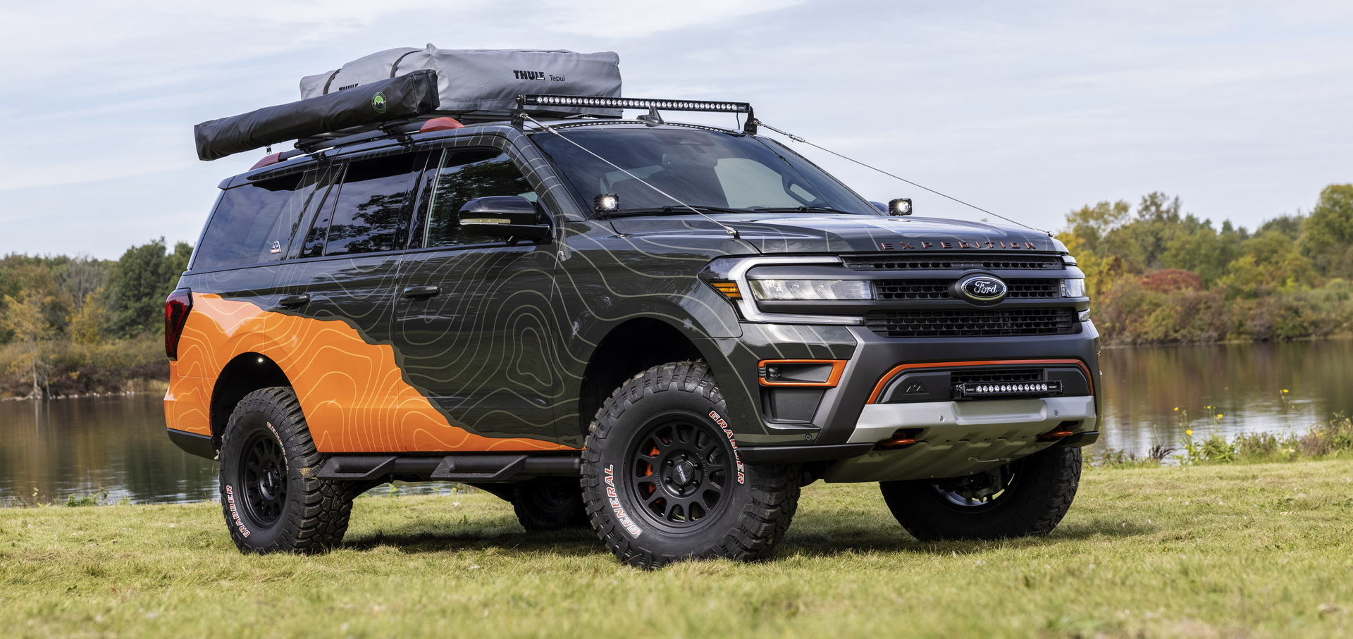 Ford Expedition Timberline OffGrid Concept Gets A Shower, A Fridge